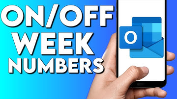 How To Turn on / off Week Numbers Microsoft Outlook Email Mobile App