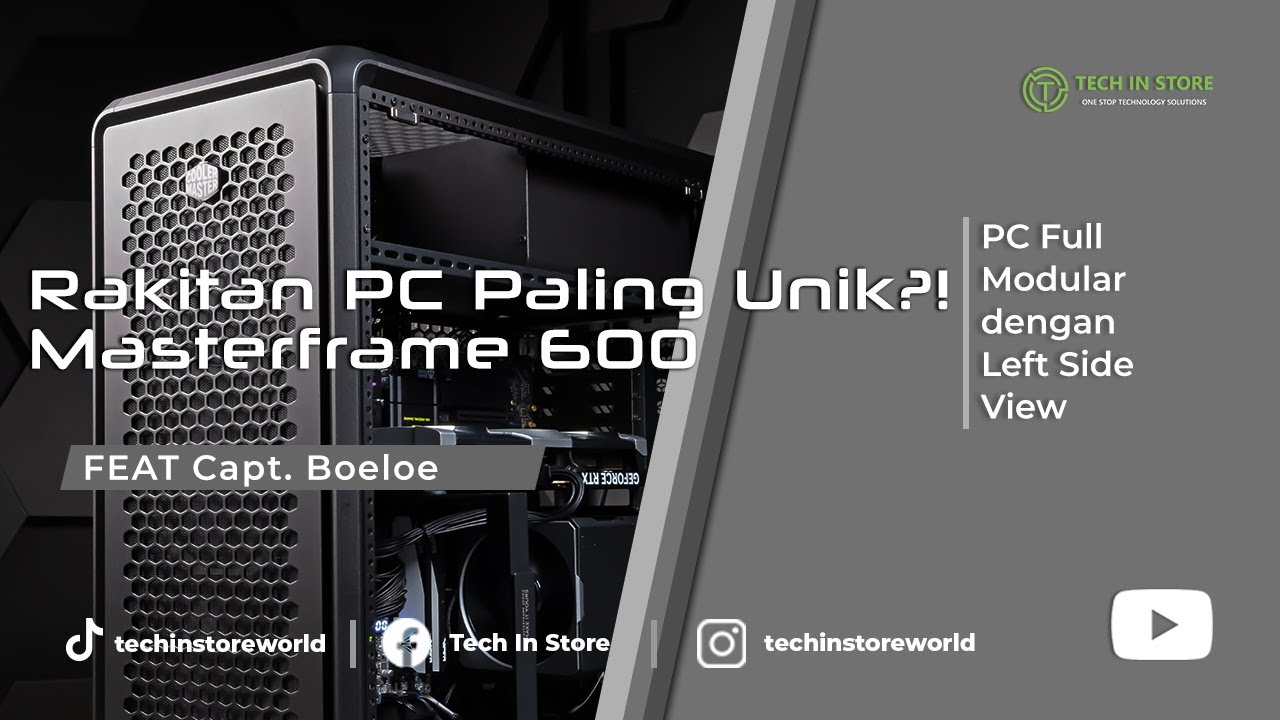 Rakitan PC Paling Unik?! Masterframe 600 Full Modular dengan Left Side View 🔥