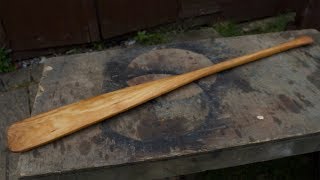 Restoring a boat paddle