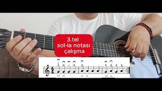04-Gitar Dersi Notalı 3.Tel