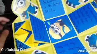 Minion Theme Explosion Box | Kidz Gift Ideas