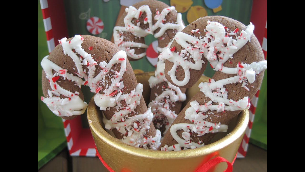 Christmas DOUBLE CHOCOLATE CANDY CANE COOKIES - How to make CANDY CANE COOKIES recipe