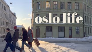 Slow living Norway, freezing winter walk in Grünerløkka, Oslo / Silent vlog