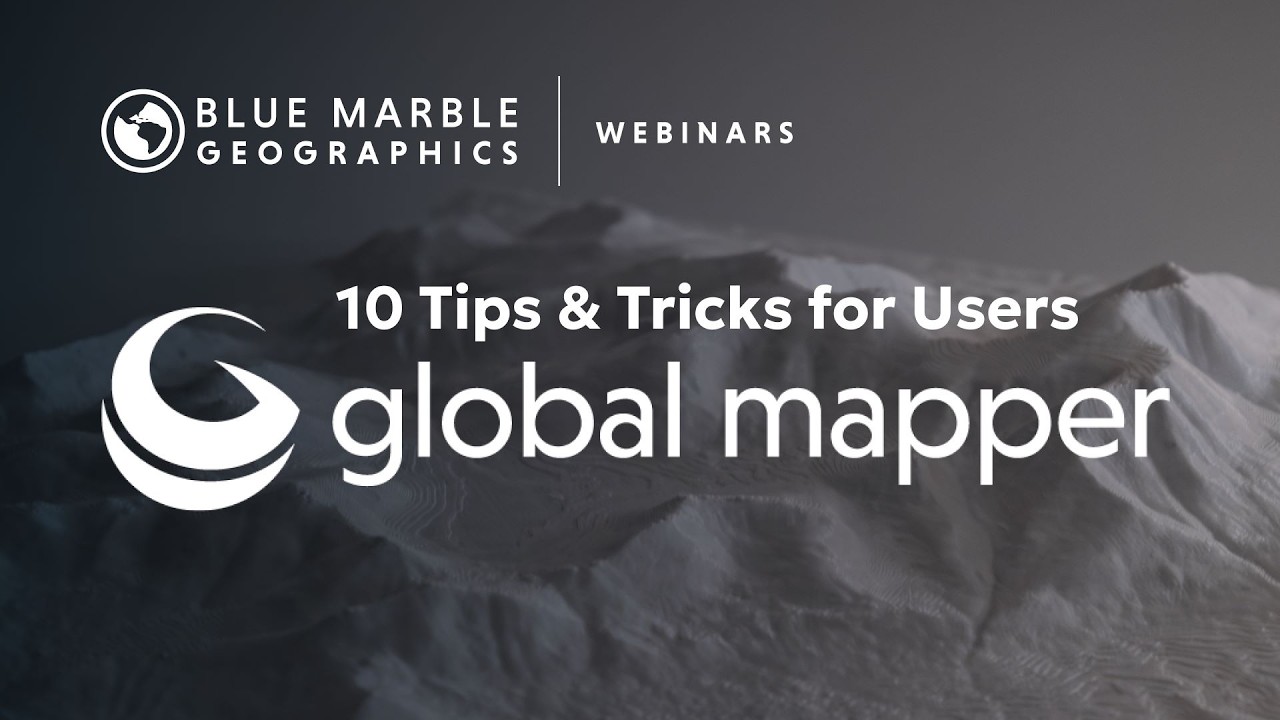 10 Tips & Tricks for Global Mapper Users - YouTube