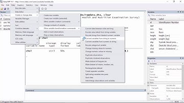 Data management: How to convert a string variable to a numeric variable
