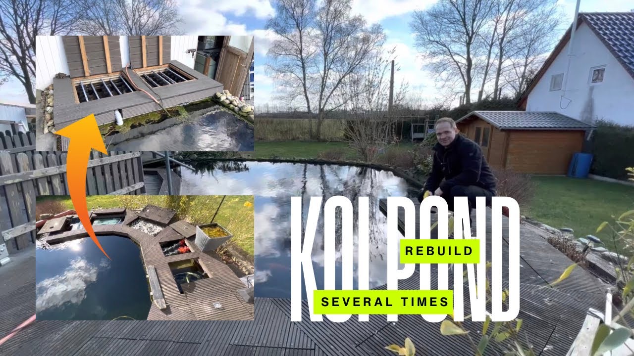 Benjamin’s mehrfach umgebauter und optimierter 70000 Liter Koi Teich