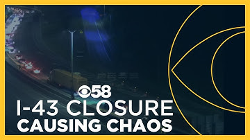 Video shows drivers disregarding construction closures overnight on I-43