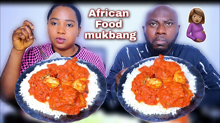 ARE WE PREGNANT ? | WHITE RICE AND STEW MUKBANG | AFRICAN FOOD MUKBANG