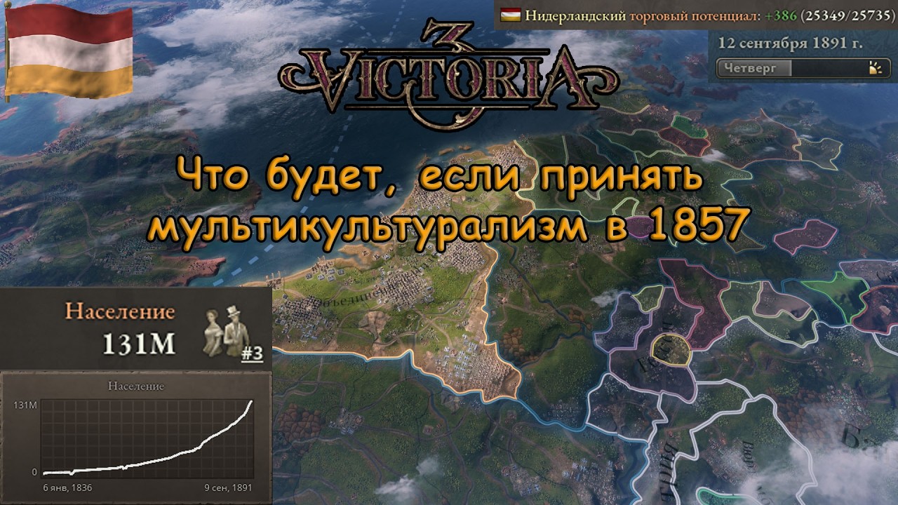 Как принять мультикультурализм в 1857 и переселить всех в Бельгию || Victoria 3