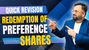 Quick Revision | Redemption of Preference Shares | CA Foundation | CMA Intermediate #carohitsethi