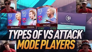 8 TYPES OF VS ATTACK MODE PLAYERS ON FIFA MOBILE