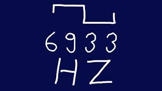 6933 hz square