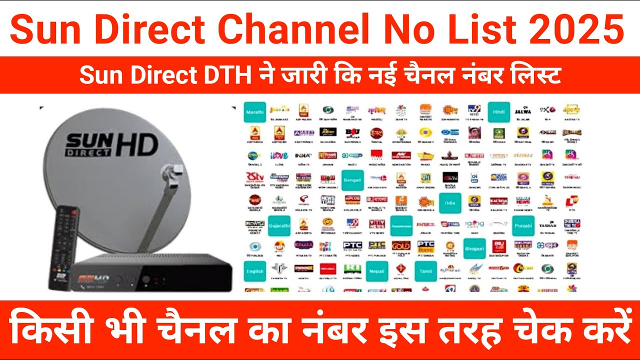 Sun Direct Channel List: How to Check Sun Direct DTH Sports Cartoon Movies Channel Number