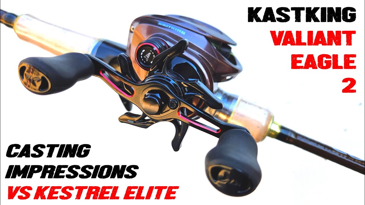 KastKing VALIANT EAGLE 2 vs KESTREL ELITE BFS CASTING COMPARISON!!! 