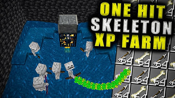 Simple 1.21 One Hit Skeleton Spawner XP Farm in Minecraft Bedrock (MCPE/Xbox/PS/Switch/PC)