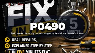 P0490 Explained — EGR control circuit high — exhaust gas recirculation valve control volta | Trouble