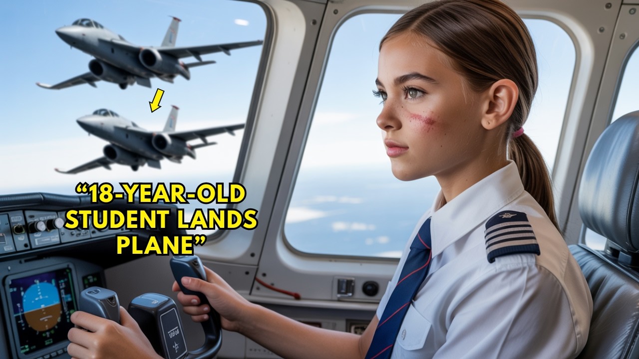 Landing Was Impossible — Until an 18-Year-Old STUDENT Did It Perfectly and F-22s Saluted Her