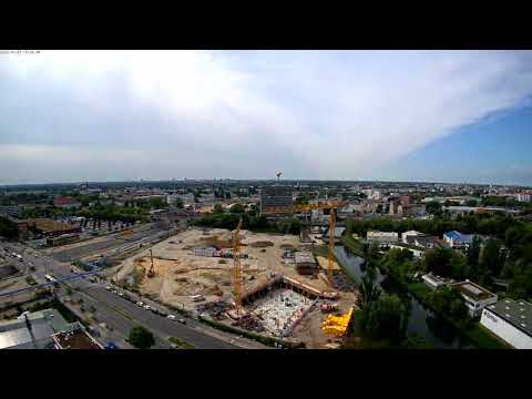 Estrel Tower Berlin Construction View live cam preview