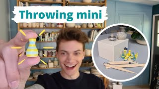 How to make a mini vase on a mini pottery wheel