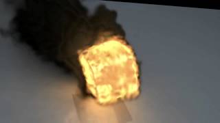 Burning Cube Logo Animation Fumefxhd 2014