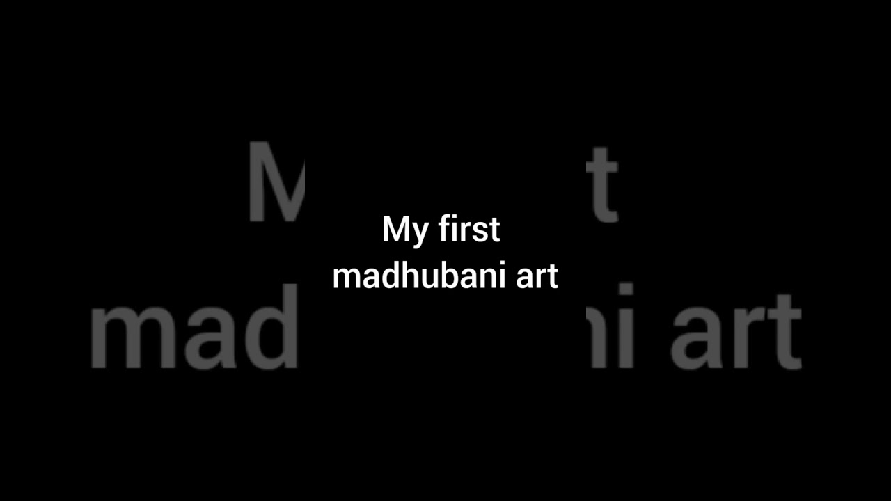 My first madhubani art 🎨 