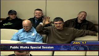 Public Works Special Session - January 17th, 2018