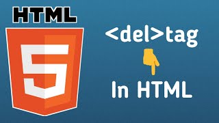 HTML tutorial in Hindi - del tag in html page | del tag | HTML & CSS [Hindi]