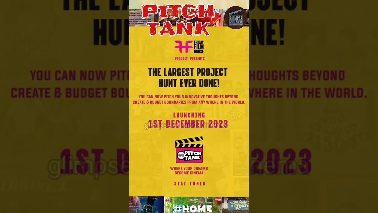 FRIDAY FILM HOUSE Project 'PITCH TANK' 2023 