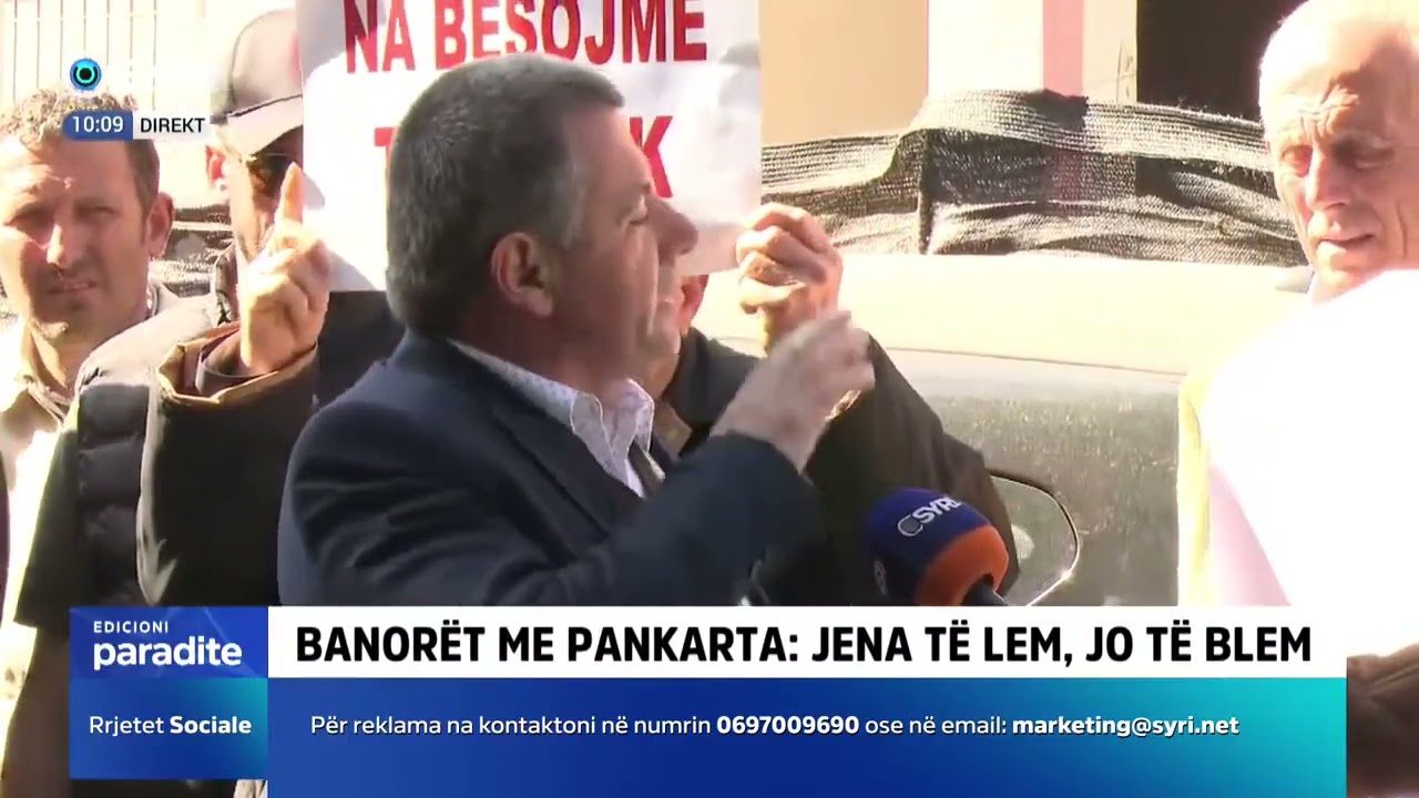 Protesta e banorëve të Rrjollit para dyerve të drejtësisë për mbrojtjen e pronave