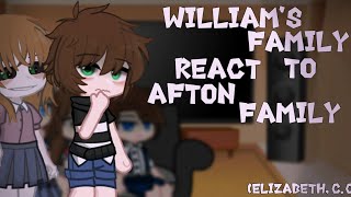 William's Family react to Afton Family|| RUS/USA