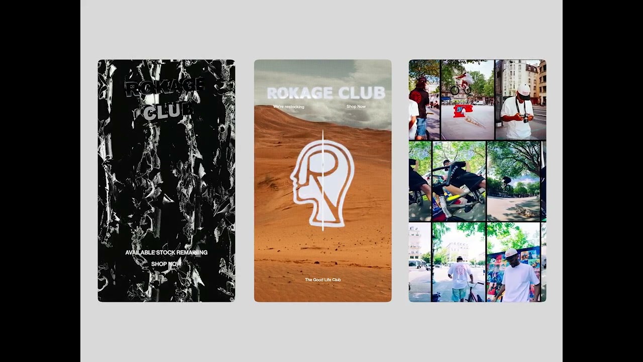 Rokage Club catalogue 2D + 3D motion