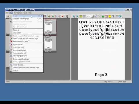 Video tutorial of "Multi-Page TIFF Editor". Lesson 2. Working with Annotations.
