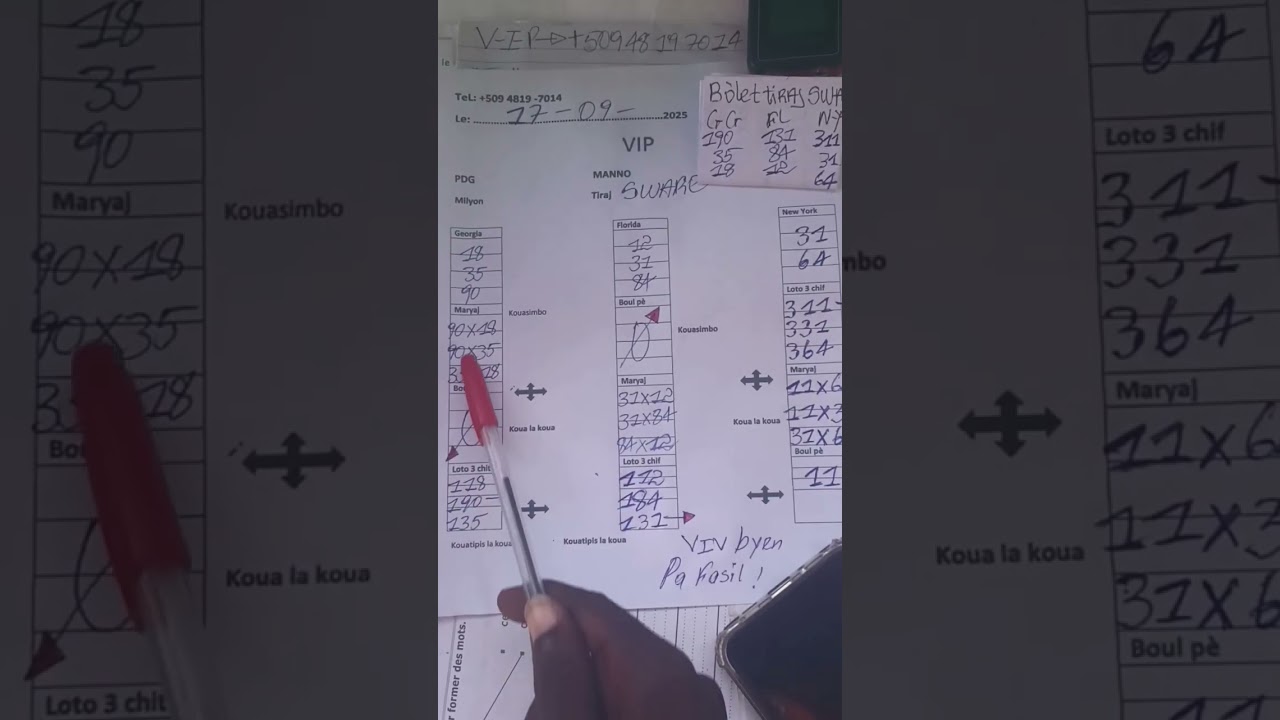 MWEN VIN FASILITE NOU FÈ MILYON PIRÈD POU TIRAJ MIDI JODIA KISE👉18/09/25 SISPANN PRAN FOULAY LÒT KOT