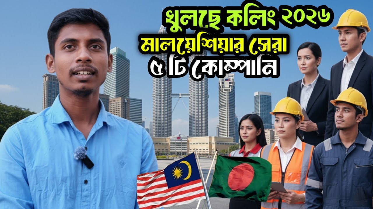 🇲🇾 মালয়েশিয়ার সেরা ৫টি কোম্পানি | বেতন কত? কাজ কত ঘন্টা? Full Job Guide 2026