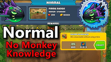 Lych Normal Tutorial || No Monkey Knowledge + No Hero Achievement || Firing Range || BTD6