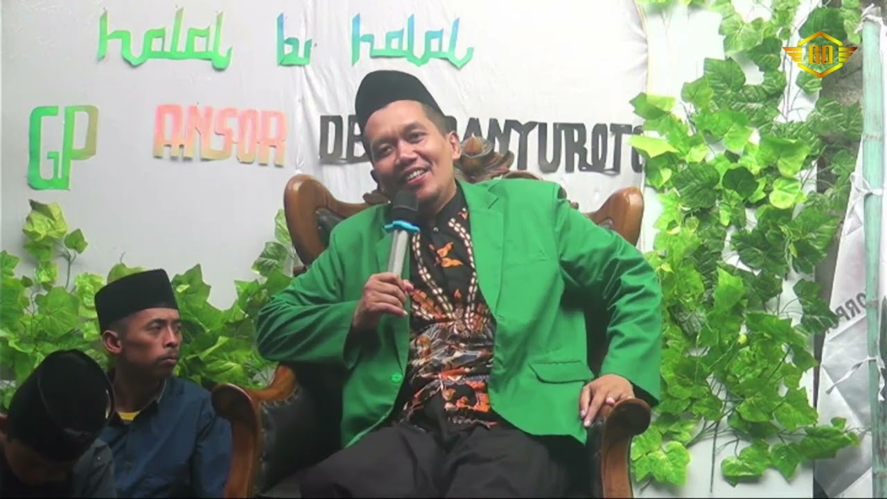 pengajian halal bihalal GP ANSOR Banyuroto. Bersasa Kiyai WARSONO AGUS WALUYO