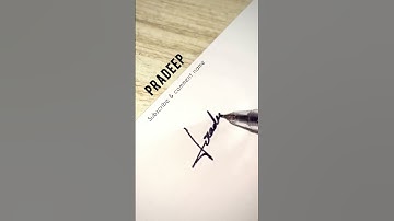 Best signature style for PRADEEP name ✨ // Pradeep sign // calligraphy // signature style #signature