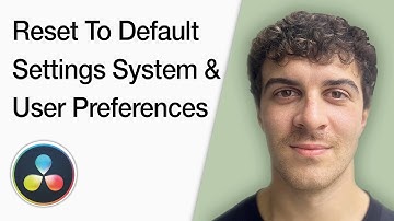 How To Reset Davinci Resolve To Default Settings System And User Preferences (Full 2025 Guide)