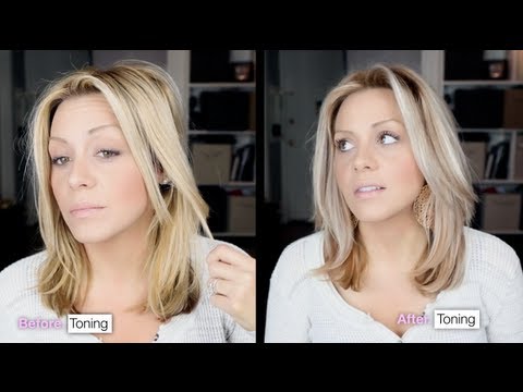 How To Tone Brassy Hair Into Cool Toned Blonde In 15 Minutes At