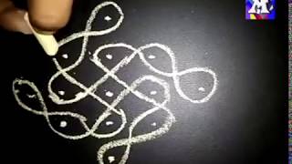சிக்கு கோலம்  ( SIKKU KOLAM FOR BEGINNERS) PART 1 screenshot 5