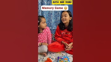 Aayu Vanu Ka MEMORY GAME 😃🤔 #aayuandvanu #shorts #youtubeshorts #viral #trending #ytshorts #games