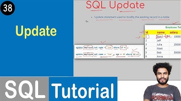 #38 Update Statement in SQL | SQL Tutorial