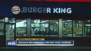 $15 minimum wage hike for fast-food workers
