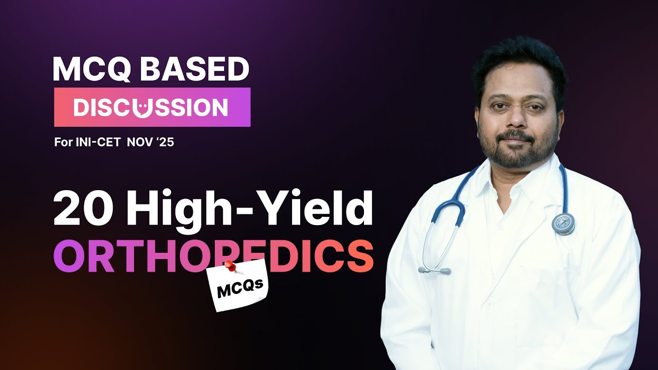 Dr. Jambukeswaran’s Top INI-CET Nov ’25 MCQs Explained!