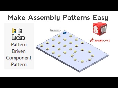 #solidworks Tutorial - Use of Pattern Driven-Component Pattern In assembly