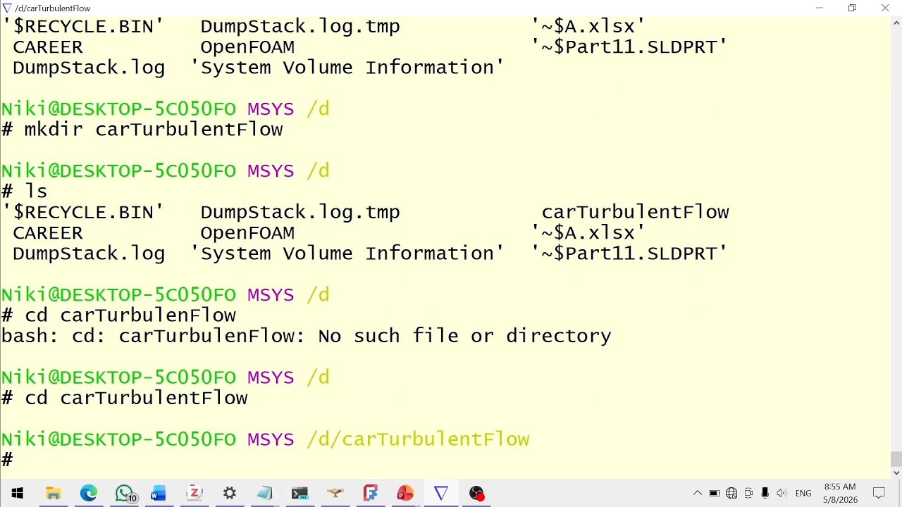 Jsbu Part 4 : Basic Commands pada Terminal OpenFOAM (Hands-On) - YouTube