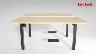 ET112H Height Adjustable Desk Installation Animation