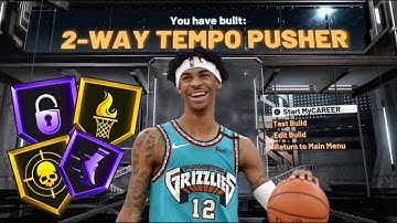 RAREST BUILD IN NBA 2K21! 2-WAY TEMPO PUSHER!