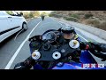 Yamaha R6 Chasing Yamaha R1 - Aprilia RSV4 - S1000RR