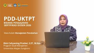 PDD-UKTPT | Bidang Pengajaran | Sertifikasi Dosen 2026 | Elok Cahyaning Pratiwi
